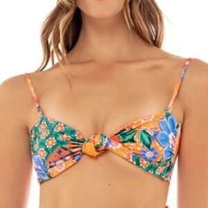 NWT AGUA BENDITA TILE BIKINI TOP